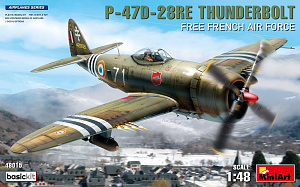 Model kit 1/48 P-47D-28RE Thunderbolt French AF (BASIC KIT) (MiniArt)