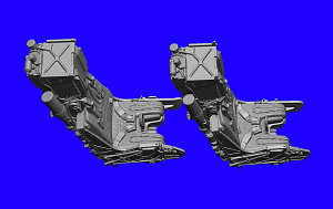 Additions (3D resin printing) 1/48  F/A-18 Hornet D / E / G catapult seat (two-seat version) (RESArm)