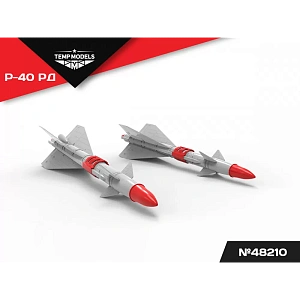 Additions (3D resin printing) 1/48 HIGHLY DETAILED MISSILE R-40 RD (Temp Models)