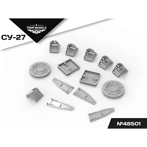 Additions (3D resin printing) 1/48 SET OF PLUGS AND PADS FOR SU-27 (Temp Models)