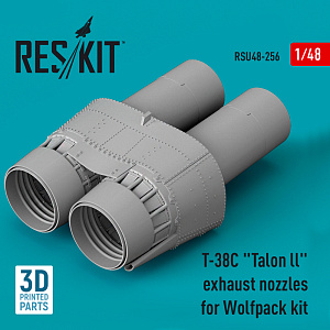 Additions (3D resin printing) 1/48 Northrop T-38C "Talon ll" exhaust nozzles (ResKit)