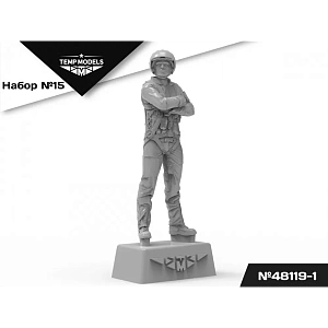 Figures (resin) 1/48 PIlots of the Russian Aerospace Forces (SVO) PSO SET NAZ-IR No.15 (Temp Models)