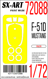 Paint Mask 1/72 F-51D Mustang (Italeri)