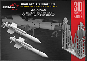 Additions (3D resin printing) 1/48 de Havilland Firestreak - British air-to-air missile (RESArm)