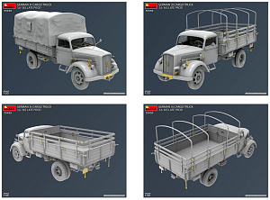 Model kit 1/35 GERMAN 3t CARGO TRUCK 3.6-36S LATE (MiniArt)