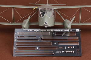 Aircraft detailing sets (etched) 1/48 de Havilland Rapide rigging set (designed to be used with Armory kits)