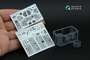 Tornado Gr.1 3D-Printed & coloured Interior on decal paper (Italeri) (Small version)(with 3D-printed resin parts)