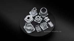 Additions (3D resin printing) 1/48 Grumman F4F-4 Wildcat engine (designed to be used with Eduard kits)