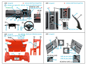 Mitsubishi Lancer Evolution X 3D-Printed & coloured Interior on decal paper (Aoshima)