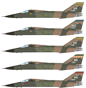 Decal 1/72 General-Dynamics F-111A Aardvark (Caracal Models)