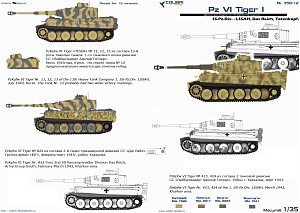 Decal 1/35 Pz VI Tiger I - Part II SS-Pz.Div- LSSAH, Das Reich, Totenkorf (Colibri Decals)