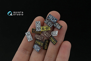 Northeastern U.S. License Plates 1940-1950 (All kits) (with metal base)