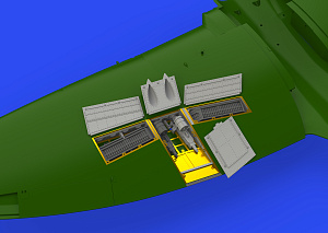 Additions (3D resin printing) 1/48 Hawker Tempest Mk.II gun bays (designed to be used with Eduard kits and Special Hobby kits