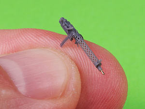 Aircraft detailing sets (resin) 1/72 German WW I machine gun Spandau LMG 08/15 (2 pcs) - with LONG charging handle - complete guns incl. 3D resin & brass parts