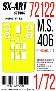 Paint Mask 1/72 M.S.406 (Hobbyboss)