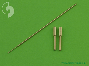 Aircraft guns (brass) 1/48 Messerschmitt Me-163A Komet - armament set (MG 151 barrel tips) & Pitot Tube