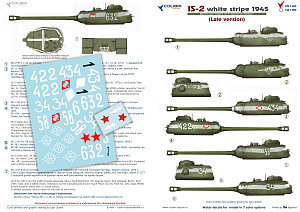 Decal 1/35 JS-2 white stripe 1945 (Late version) (Colibri Decals)