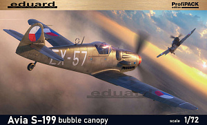 Model kit 1/72 Avia S-199 Avia S-199 bubble canopy ProfiPACK edition (Eduard kits)