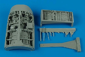 Additions (3D resin printing) 1/32 Lockheed-Martin F-16C wheel bay (designed to be used with Academy kits) 