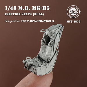 Additions (3D resin printing) 1/48 Martin Baker Mk.h5 Ejection seat-navy (x 2pcs) (MCC)