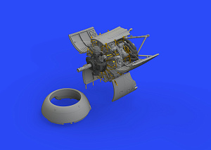 Additions (3D resin printing) 1/48 Focke-Wulf Fw-190A-8/R2 engine (designed to be used with Eduard kits) 