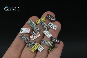 Southeastern U.S. License Plates 1950-1960 Pt.2 (All kits) (with metal base)