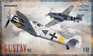 Model kit 1/72 Messerschmitt Bf-109G GUSTAV pt. 2 DUAL COMBO (Eduard kits)