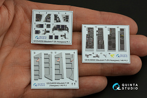 Mitsubishi F-2B 3D-Printed & coloured Interior on decal paper (Hasegawa) (small version)