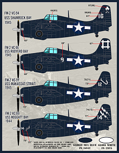 Decal 1/48  'Colors and Markings of US Navy Grumman Wildcats Part 1' (Furball Aero-Design)
