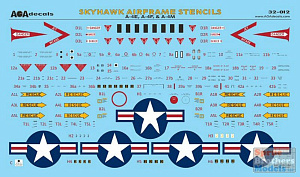 Decal 1/32 Combat Scooters (2) - USN/USMC Douglas A-4E/A-4F Skyhawks in the Vietnam War. This Part 2 (AOA Decals)