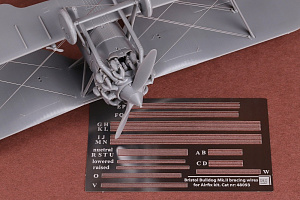Aircraft detailing sets (etched) 1/48 Bristol Bulldog Mk.II rigging wire set for Airfix Photo Etched stainless steel (designed to be used with Airfix kits)[Mk.IIA]
