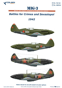 Decal 1/72 MiG-3 in the sky over Crimea (Colibri Decals)