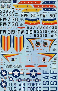 Decal 1/48 North-American F-100D Super Sabre (Xtradecal)