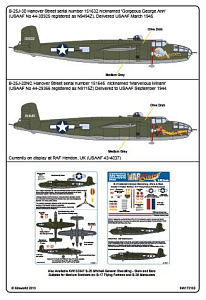 Decal 1/72 Hannover Street Mitchells North-American B-25J-30NC (Kits-World)