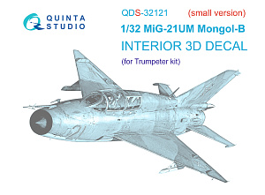 MiG-21UM 3D-Printed & coloured Interior on decal paper (Trumpeter) (Small version)