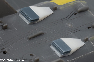 Additions (3D resin printing) 1/48 IR and RL trap blocks for SEPECAT Jaguar (UK) (A.M.U.R.Reaver) 