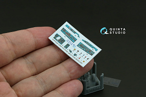 MiG-21MF (Moscow plant) 3D-Printed & coloured Interior on decal paper (Eduard) (with 3D-printed resin parts)