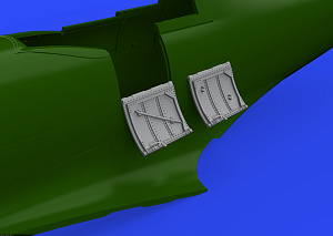 Additions (3D resin printing) 1/48 Supermarine Spitfire Mk.VIII/Mk.IX cockpit door (designed to be used with Eduard kits) 