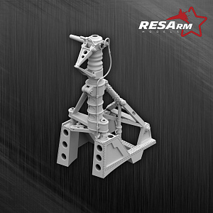 Additions (3D resin printing) 1/48 Ju-88  Landing gear+wheels under load (RESArm)