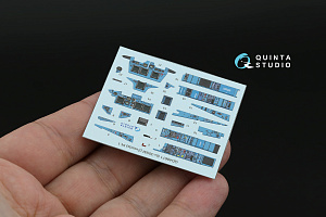 Su-30SM 3D-Printed & coloured Interior on decal paper (Zvezda) (with 3D-printed resin parts)