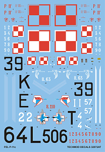 Decal 1/32 PZL P.11c (Techmod)