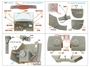 U.S. Diamond T 968A Cargo truck (open cab) 3D-Printed & coloured Interior on decal paper (Mirror Models) (with 3D-printed resin parts)