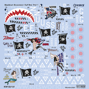 Decal 1/32      Gulf War Part One - Blackburn Buccaneers 1991 - 2016 '25th Anniversary Edition (Kits-World)