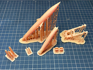 Additions (3D resin printing) 1/72 Rocket KS-10 (Mazhor Models)