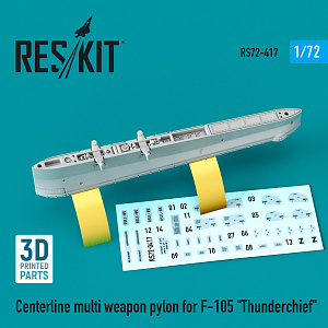 Additions (3D resin printing) 1/72 Centerline multi weapon pylon for Republic F-105D/F-105G Thunderchief  (ResKit)