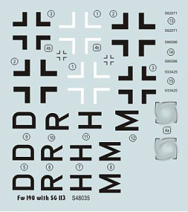 Decal 1/48 Focke-Wulf Fw.190F-8 SG 113 armament (Owl Decals)