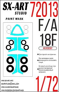 Paint Mask 1/72  F/A-18F (Academy)