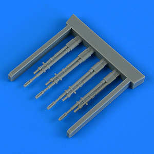 Additions (3D resin printing) 1/32 North-American/Rockwell OV-10 Bronco gun barrels (designed to be used with Kitty Hawk Model kits)