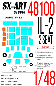 Paint Mask 1/48 IL-2 2 seater (Zvezda)