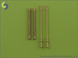 Aircraft detailing sets (brass) 1/35 Browning M2 aircraft .50 caliber (12.7mm) barrels with flash hiders (2pcs)